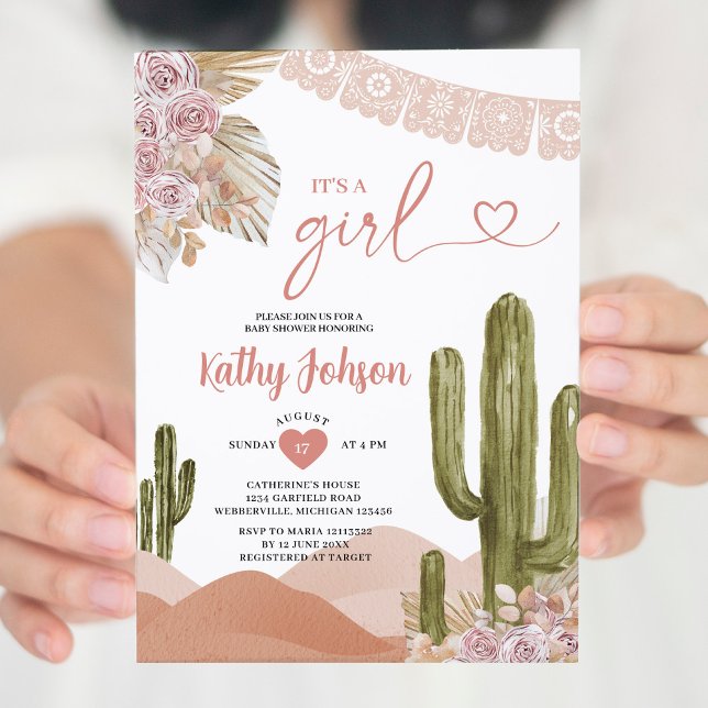 Its a Girl Baby Shower Taco bout love southwestern Invitation (Creator Uploaded)