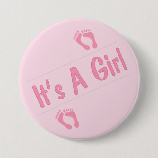 It's A Girl Button