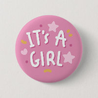 It's a Girl Button