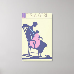 <It's a Girl> by Steve Collier Canvas Print