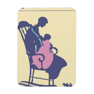 <It's a Girl> by Steve Collier Magnet