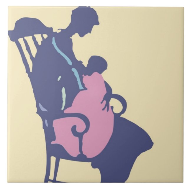 <It's a Girl> by Steve Collier Tile (Front)