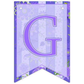 It's A Girl! Elephant Flowers Purple Swallowtail Bunting