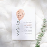 Its A Girl Eucalyptus Greenery Balloon Baby Shower Invitation<br><div class="desc">A simple and elegant boho design featuring a blush pink watercolor balloon with eucalyptus greenery hanging from the string. In the balloon, it reads "it's a girl" in modern rose-gold calligraphy. Your event details appear in minimalist pink, green and grey typography to the right. In the top right and bottom...</div>