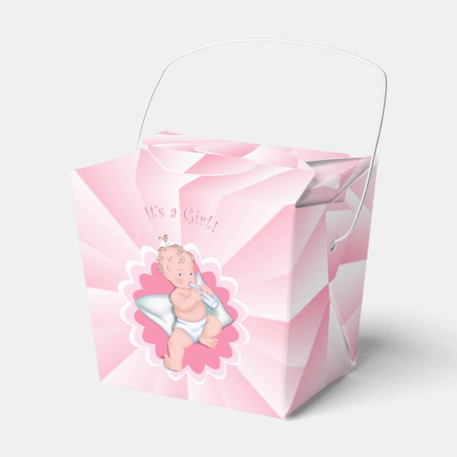"It's a Girl!" Favour Box (Front Side)