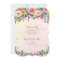It's A Girl Floral Garden Baby Shower Invitation