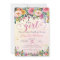 It's A Girl Floral Garden Baby Shower Invitation