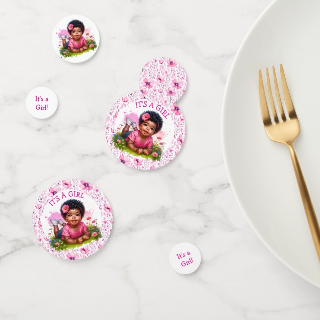 It's a Girl |  Girl's Floral Baby Shower  Confetti (Group)