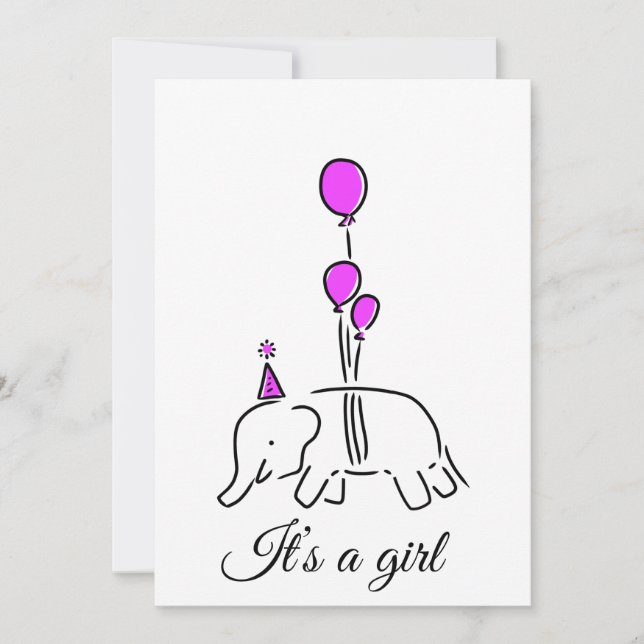 It's a girl invitation (Front)