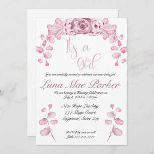 It's a girl invitation for blessing or dedication