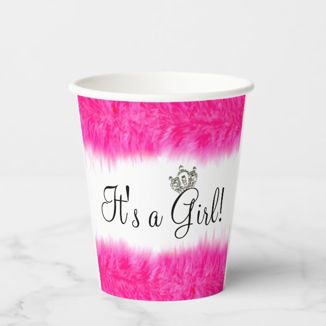 It's a Girl! - Let the "funds" begin! Coffee Mug Paper Cups (Front)