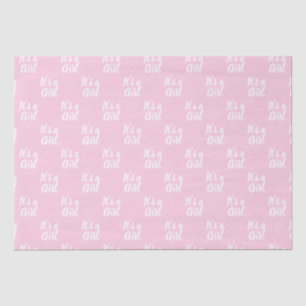 It's a Girl, light pink white baby shower gift Tissue Paper