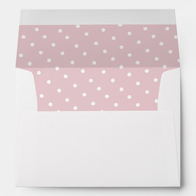 It's a Girl Lovely Pink Blush Elephant Baby Shower Envelope (Back (Bottom))