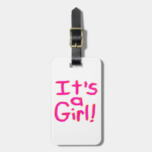 It's a Girl! Luggage Tag
