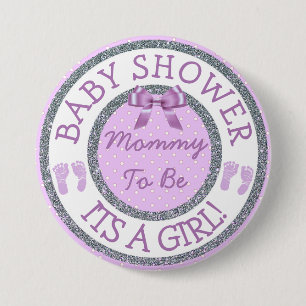 Its a Girl, Mummy to be Baby Shower Button