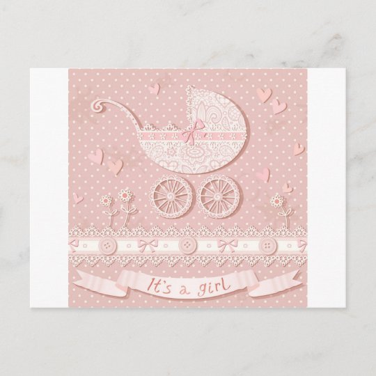 new baby girl arrival announcement