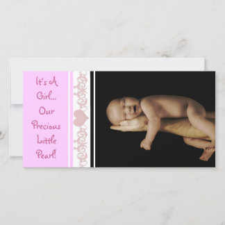 It's A Girl... Our Precious Little Pearl Announcement
