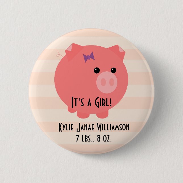 It's a Girl! Pin (Front)