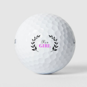 It's A Girl Pink Baby Gift Golf Balls