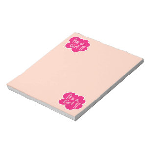 It's a girl pink baby shower notepad