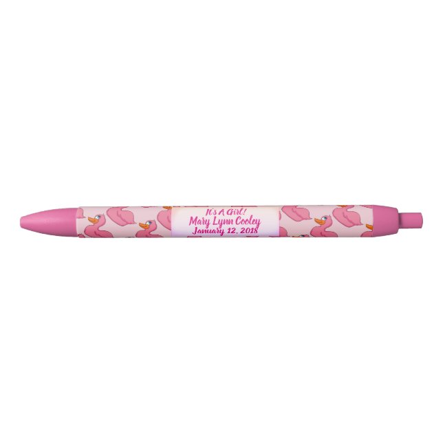 It's A Girl Pink Duck Pens (Front)