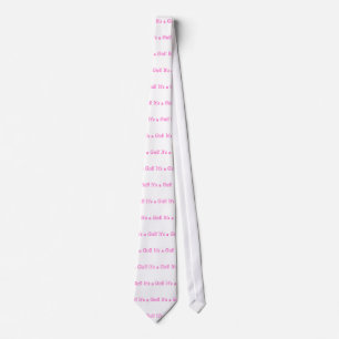 Its A Girl Pink Tie