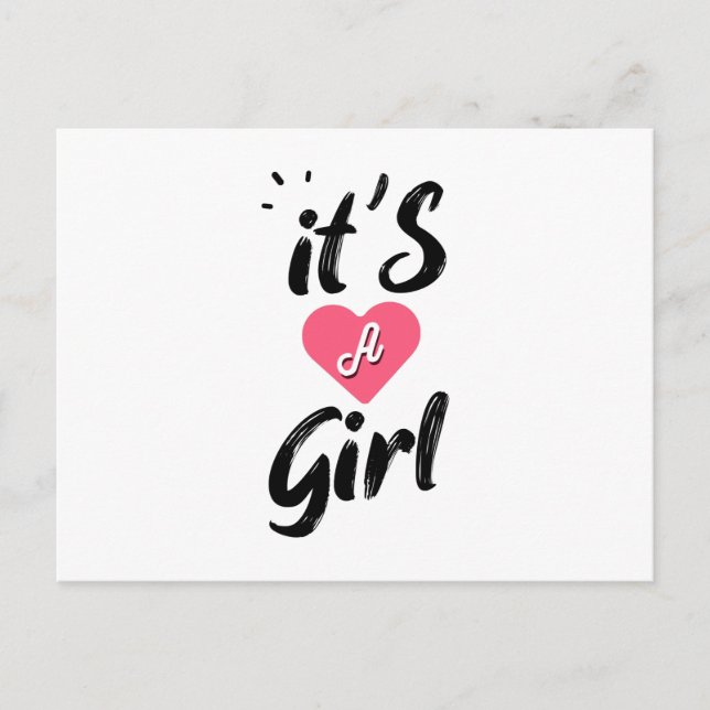 It's a girl postcard (Front)
