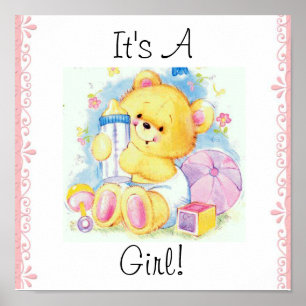 It's A Girl Poster