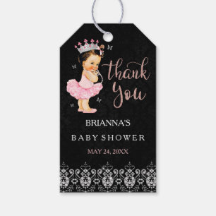 It's a Girl Princess Girl Baby Shower Gift Tags
