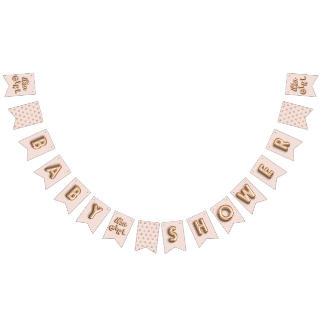 ITS a girl! Rose/pink gold bunting (All)