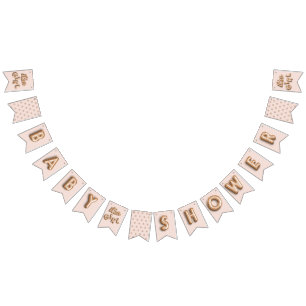 ITS a girl! Rose/pink gold bunting Bunting