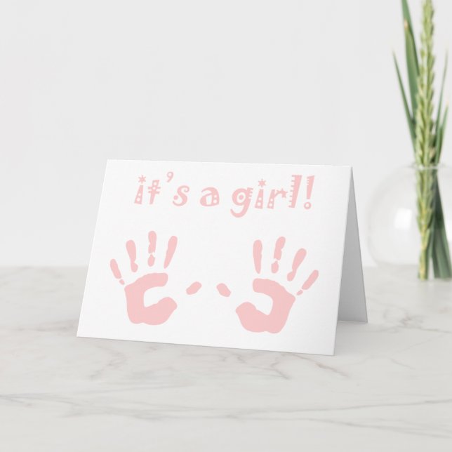 it's a girl! (see inside) announcement (Front)
