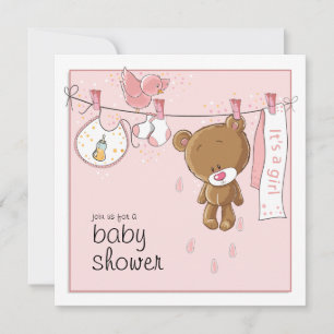 It's A Girl Shower Invitation