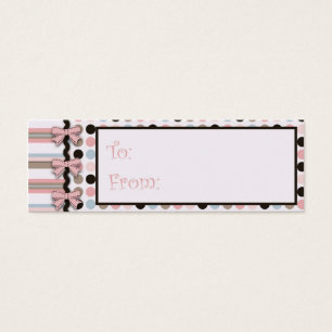 It's a Girl! Skinny Gift Tag