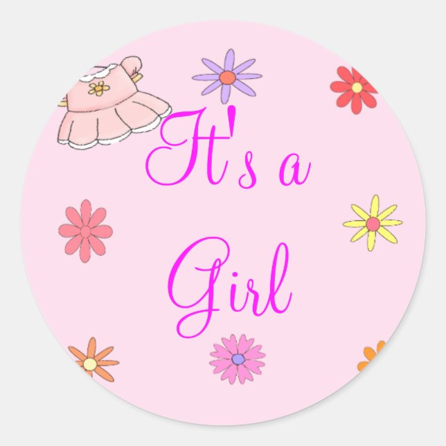 It's A Girl Sticker (Front)