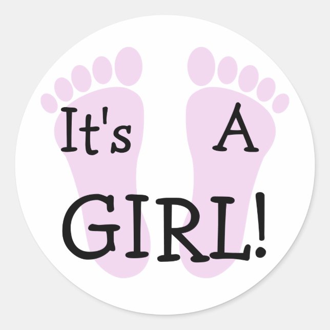 It's A Girl Sticker (Front)
