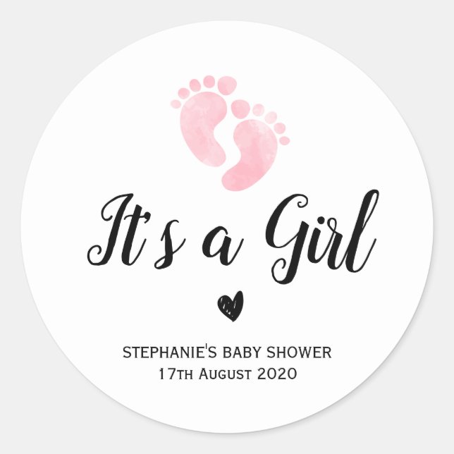 It's A Girl Sticker (Front)