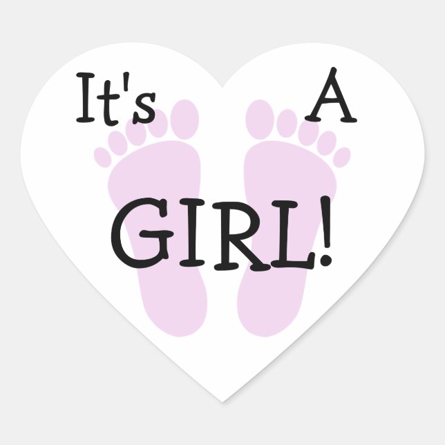 It's A Girl Sticker (Front)