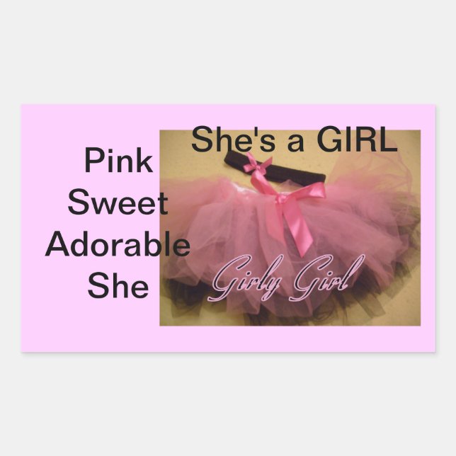 It's a Girl stickers (Front)