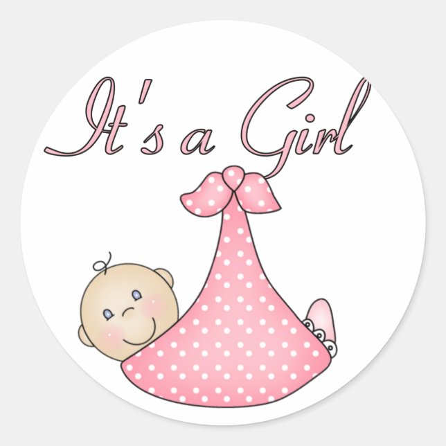 It's a Girl stickers (Front)