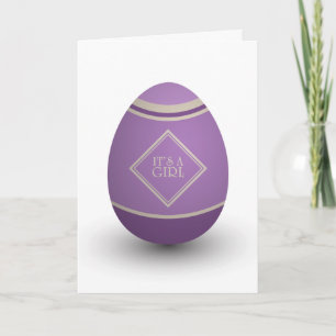 it's a girl stork egg announcement
