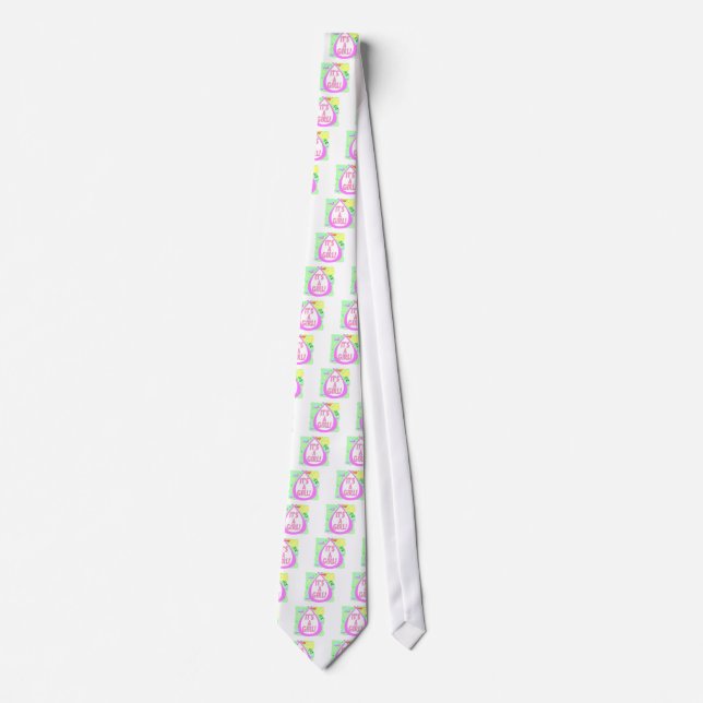 Its A Girl! (Stork) Tie (Front)