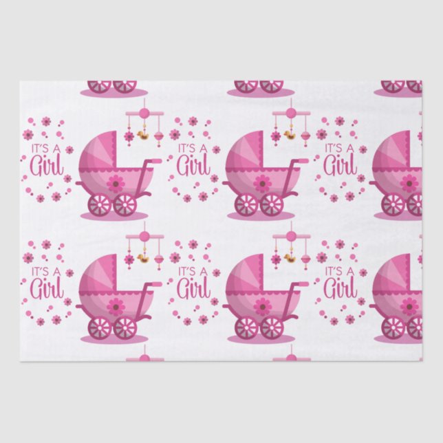 It's A Girl Tissue Paper (Front)