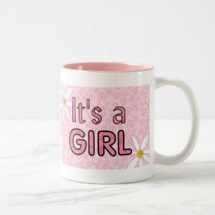 It's a Girl Two-Tone Coffee Mug