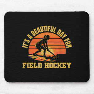 Its A Good Day For Field Hockey Player Mouse Mat