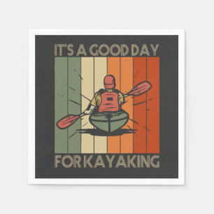It's a good Day For Kayaking Funny Outdoors Lake Napkin