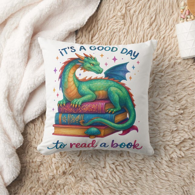It's A Good Day To Read A Book  Cushion (Blanket)