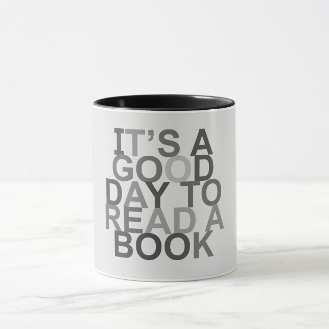it's a good day to read a book mug (Center)