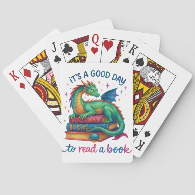 It's A Good Day To Read A Book  Playing Cards (Back)