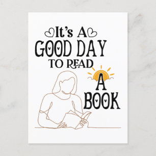 Its A Good Day To Read Shirt, Bookish Shirt, Book Postcard